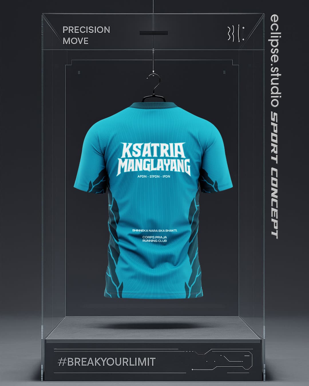 Jersey Running Ksatria — back